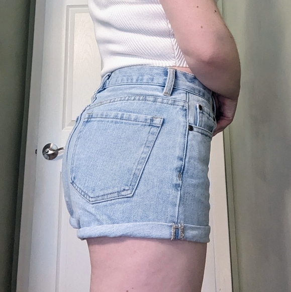 Forever 21 High Waisted Light Blue Jeans Shorts | Size 26 - Picture 5 of 7